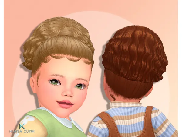 Maxis Match Serena Ponytail for Infants - The Sims 4 Custom Content