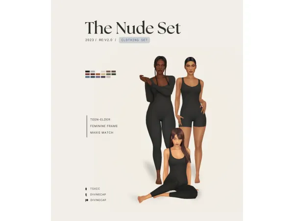 Maxis Match re The Nude Set v20 - The Sims 4 Custom Content