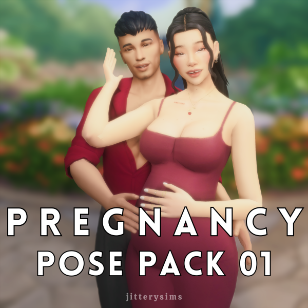 Mix Pregnancy Pose Pack 01 by simsfinds - The Sims 4 Custom Content