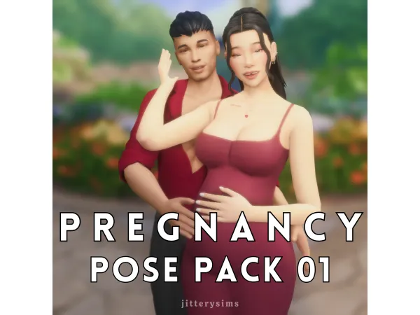 Mix Pregnancy Pose Pack 01 by jitterysims - The Sims 4 Custom Content