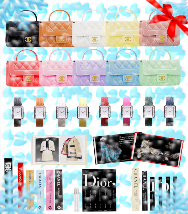 Alpha ADVENT CALENDAR DAY 18 Designer Book Collection FREE GIFT by simsfinds - The Sims 4 Custom Content