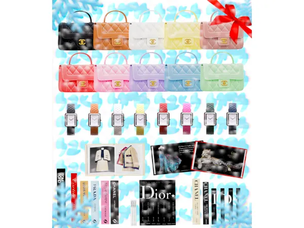 Alpha ADVENT CALENDAR DAY 18 Designer Book Collection FREE GIFT by saks_sims - The Sims 4 Custom Content