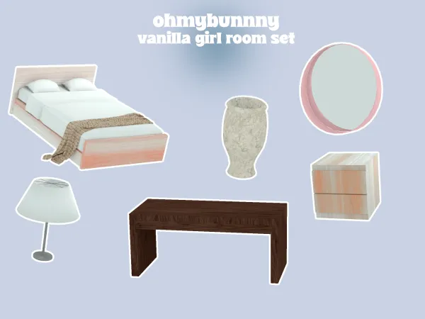Alpha BABY VANILLA GIRL ROOM SET - The Sims 4 Custom Content