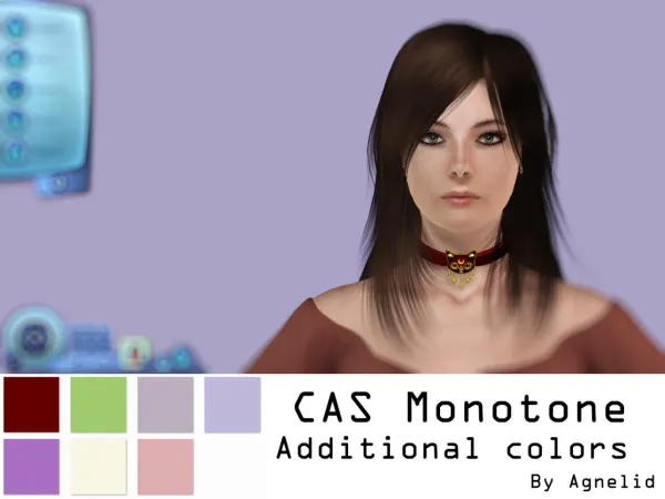 CAS Monotone additional colors - The Sims 3 Custom Content
