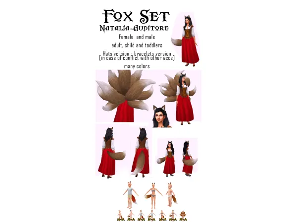 Maxis Match Fox set by natalia_auditore - The Sims 4 Custom Content