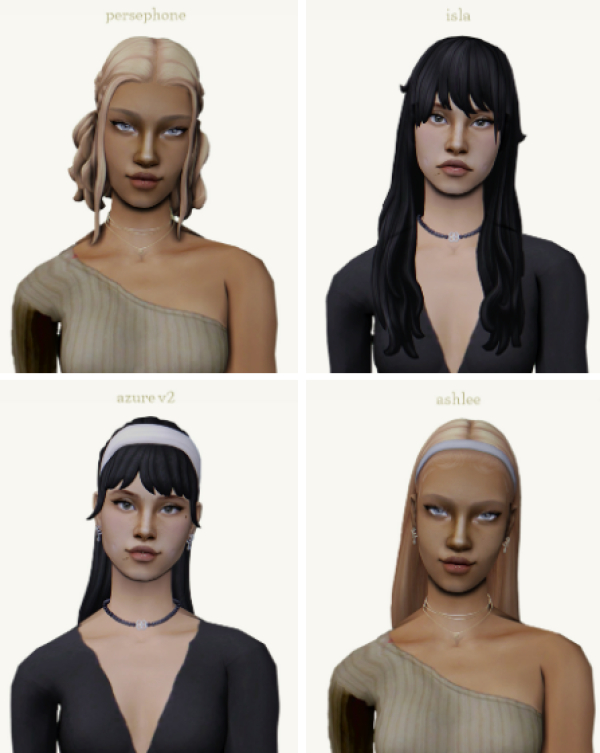 4t2 imvikai hairstyles by simsfinds - The Sims 2 Custom Content