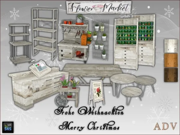Mix Furnishing for shops by artedellavita_mabra - The Sims 4 Custom Content