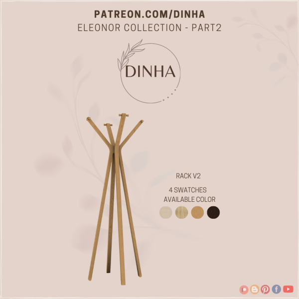 Alpha Eleonor Collection Rack V2 by dinhagamer - The Sims 4 Custom Content