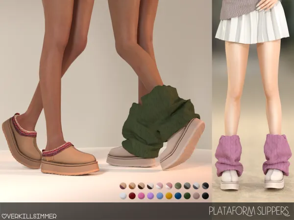 Alpha Plataform slippers - The Sims 4 Custom Content