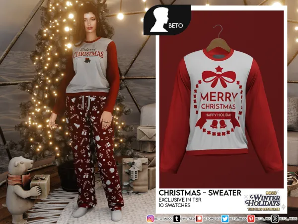 Alpha Christmas (Set) - The Sims 4 Custom Content