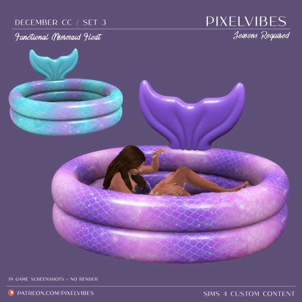 Alpha Mermaid Pool by pixelvibes - The Sims 4 Custom Content