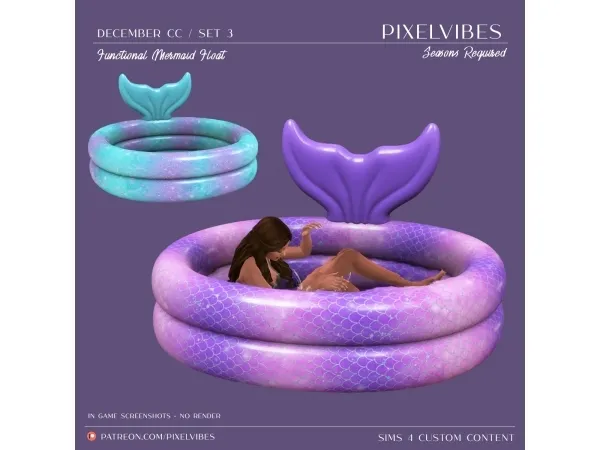 Alpha Mermaid Pool - The Sims 4 Custom Content