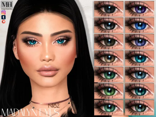 Alpha Madalyn Eyes N182 - The Sims 4 Custom Content