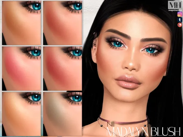 Alpha Madalyn Blush N11 - The Sims 4 Custom Content