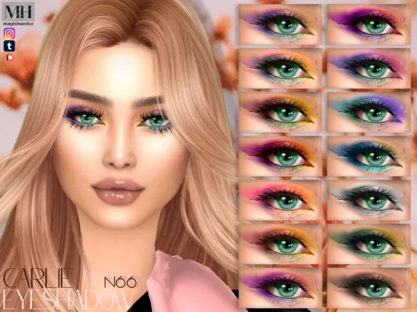 Alpha Carlie Eyeshadow N66 - The Sims 4 Custom Content