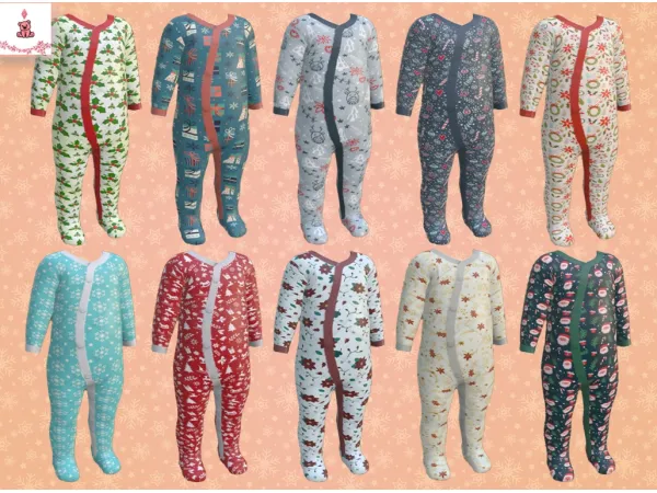 Maxis Match Infant Winterfest Outfit by LewbertSn00tles - The Sims 4 Custom Content