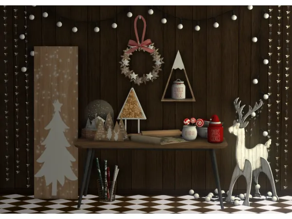 4t2 ArwenKaboom Christmas Random Decor Set - The Sims 2 Custom Content