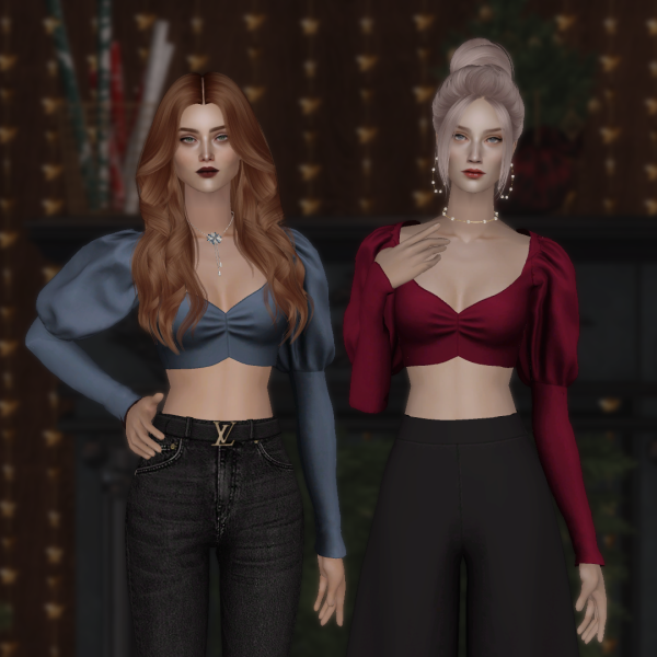 4t2 Simpliciaty Giulietta Top by simsfinds - The Sims 2 Custom Content