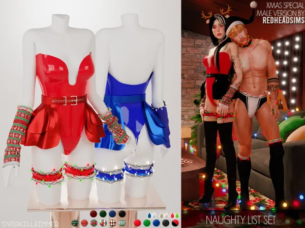 Alpha Naughty list set - The Sims 4 Custom Content