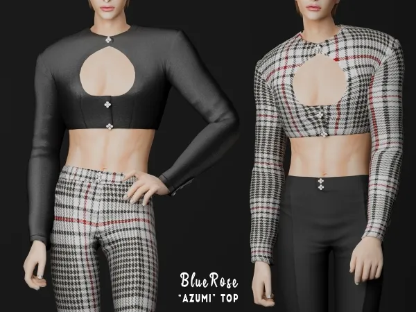 Alpha Azumi Top Male BRsims by bluerose-sims - The Sims 4 Custom Content