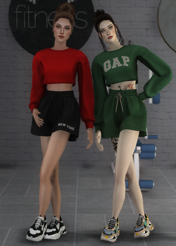 4t2 Simpliciaty Naomi Matching Set by simsfinds - The Sims 2 Custom Content