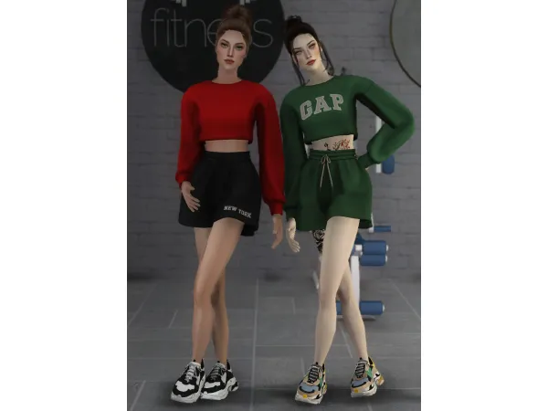 4t2 Simpliciaty Naomi Matching Set - The Sims 2 Custom Content