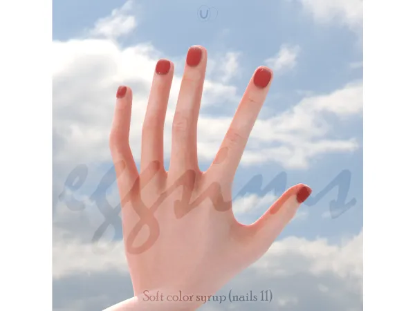 Mix [ ] Soft color syrup (nails 11) by eggsims - The Sims 4 Custom Content