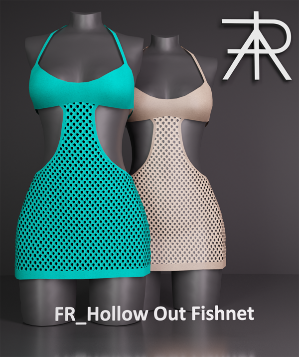 Alpha FR_Hollow Out Fishnet by freys4 - The Sims 4 Custom Content
