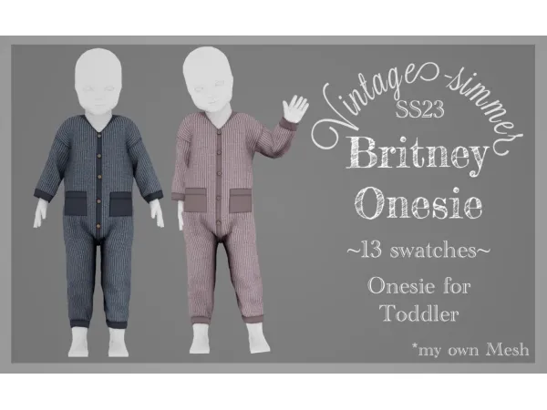 Alpha Onesie for toddlers - The Sims 4 Custom Content