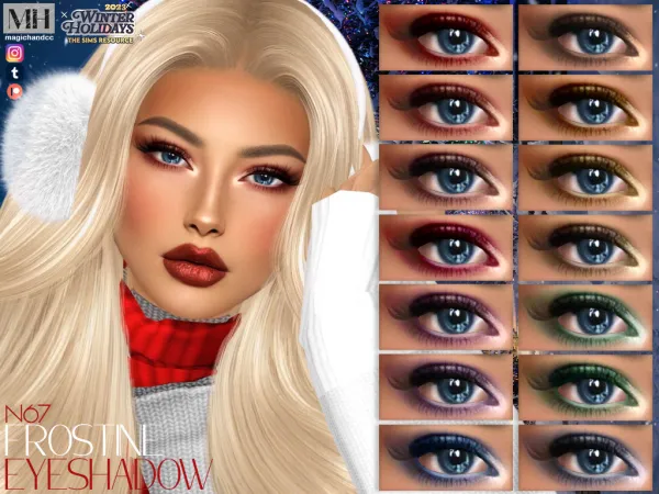 Alpha Frostine Eyeshadow N67 - The Sims 4 Custom Content