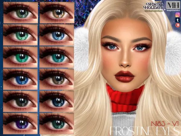 Alpha Frostine Eyes N183 v1 - The Sims 4 Custom Content
