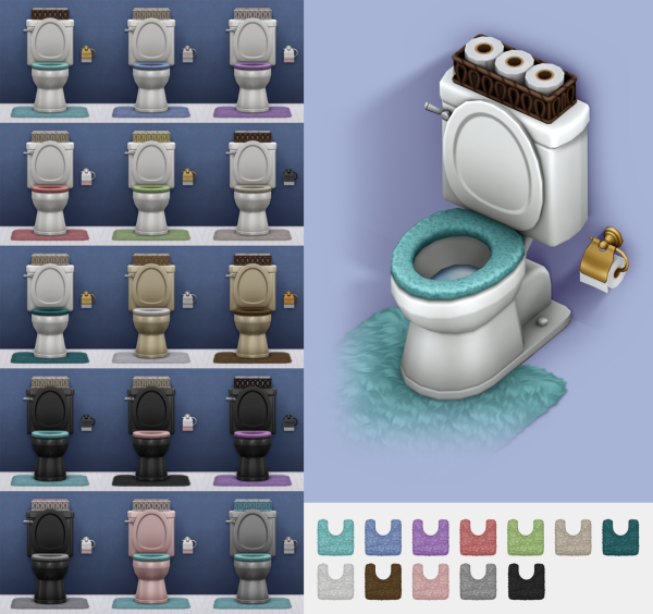 Maxis Match Toilet mini set by simsfinds - The Sims 4 Custom Content