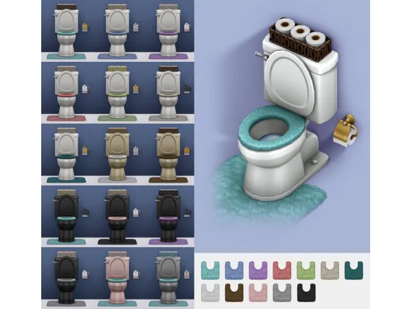 Maxis Match Toilet mini set by Max20 - The Sims 4 Custom Content