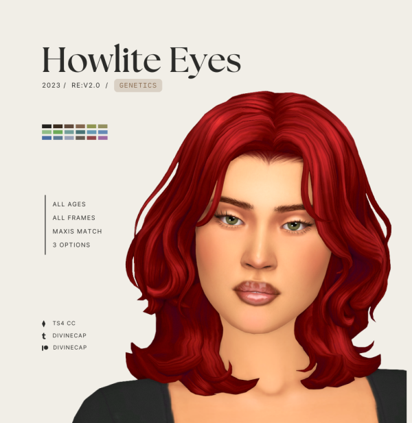 Mix re Howlite Eyes v20 by simsfinds - The Sims 4 Custom Content