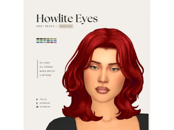 Mix re Howlite Eyes v20 - The Sims 4 Custom Content