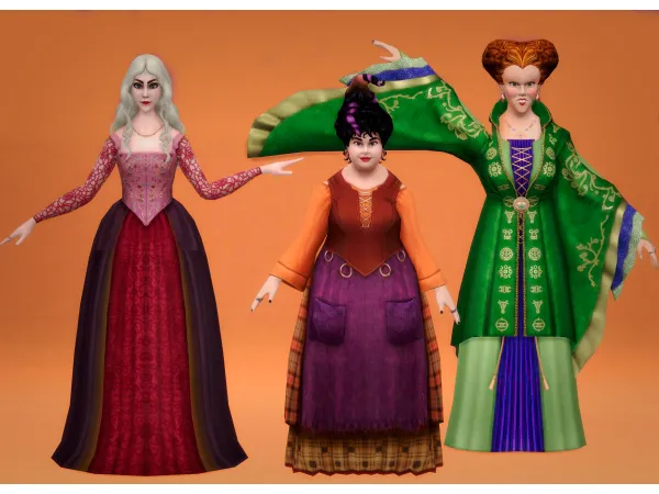 Maxis Match Hocus Pocus(Sarah Winifred Mary Sanderson) Jennisims by Jennifer - The Sims 4 Custom Content