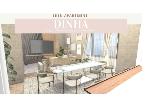 Alpha EDEN APARTMENT DOWNLOAD TOUR CREATORS - The Sims 4 Custom Content