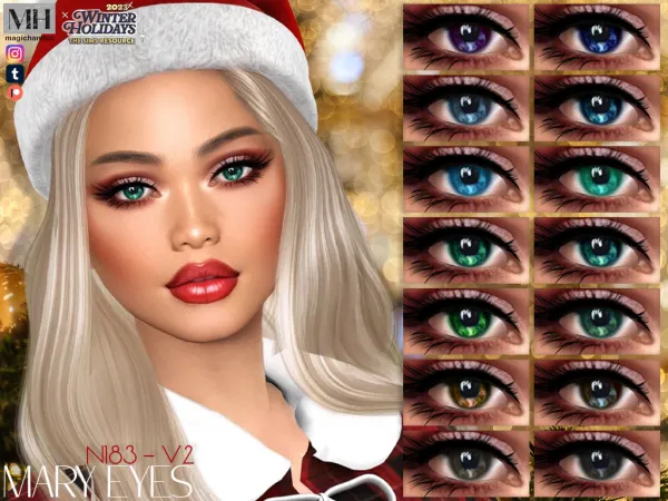 Alpha Mary Eyes N183 V2 - The Sims 4 Custom Content