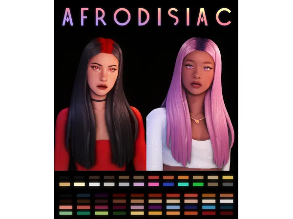Maxis Match Afrodisiac Hair by simmandy - The Sims 4 Custom Content
