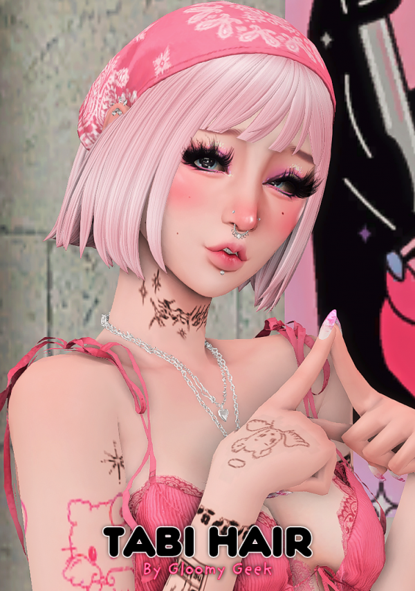 Maxis Match Tabi Hair by simsfinds - The Sims 4 Custom Content