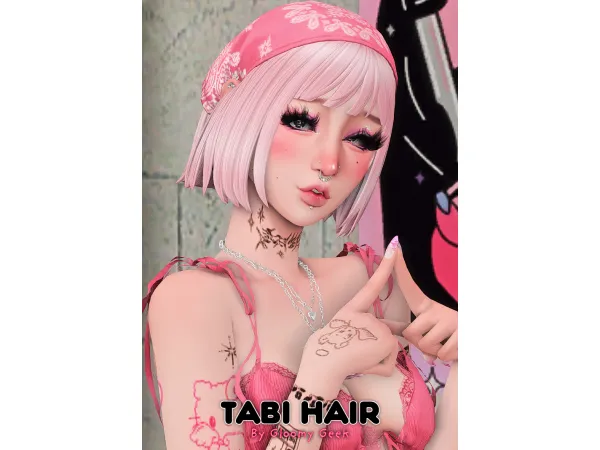 Maxis Match Tabi Hair by gloomy geek - The Sims 4 Custom Content