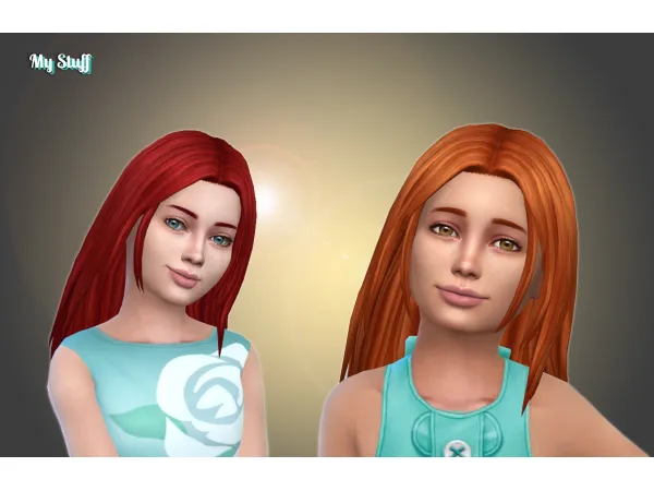 Maxis Match Luna Hairstyle for Girls by kiarazurk - The Sims 4 Custom Content