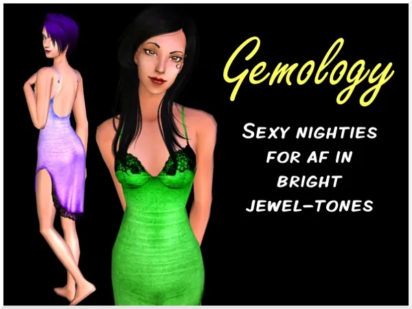 Gemology Sleepwear (morphs) [SevenSkellington] - The Sims 2 Custom Content