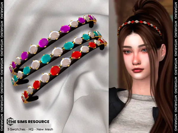 Alpha jewelry tiara NA 093 by Mydarling20 - The Sims 4 Custom Content