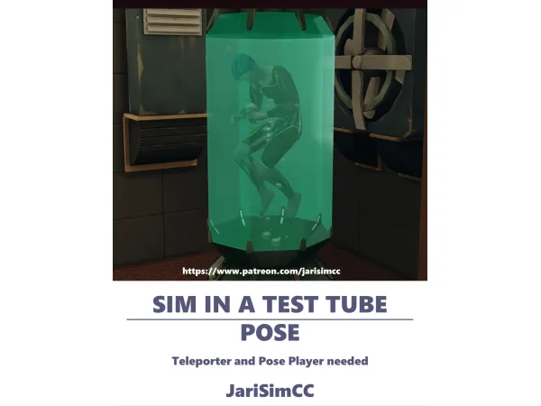 Mix JariSimCC Pose Sim in a test tube V1 by jarisimcc - The Sims 4 Custom Content