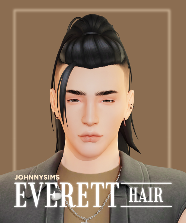 Maxis Match Everett Hair by simsfinds - The Sims 4 Custom Content
