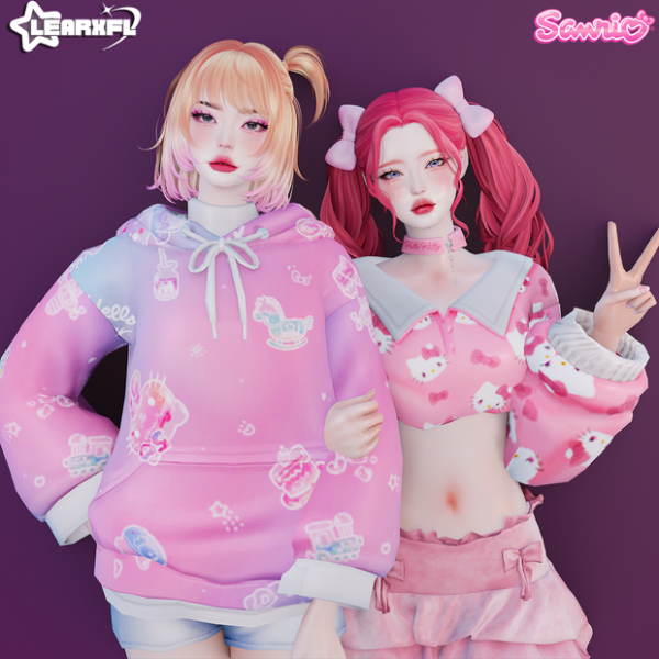 Alpha 50TH SANRIO ANNIVERSARY SETS by simsfinds - The Sims 4 Custom Content