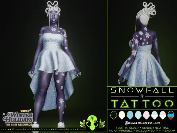Snowfall Tattoo by unidentifiedsims