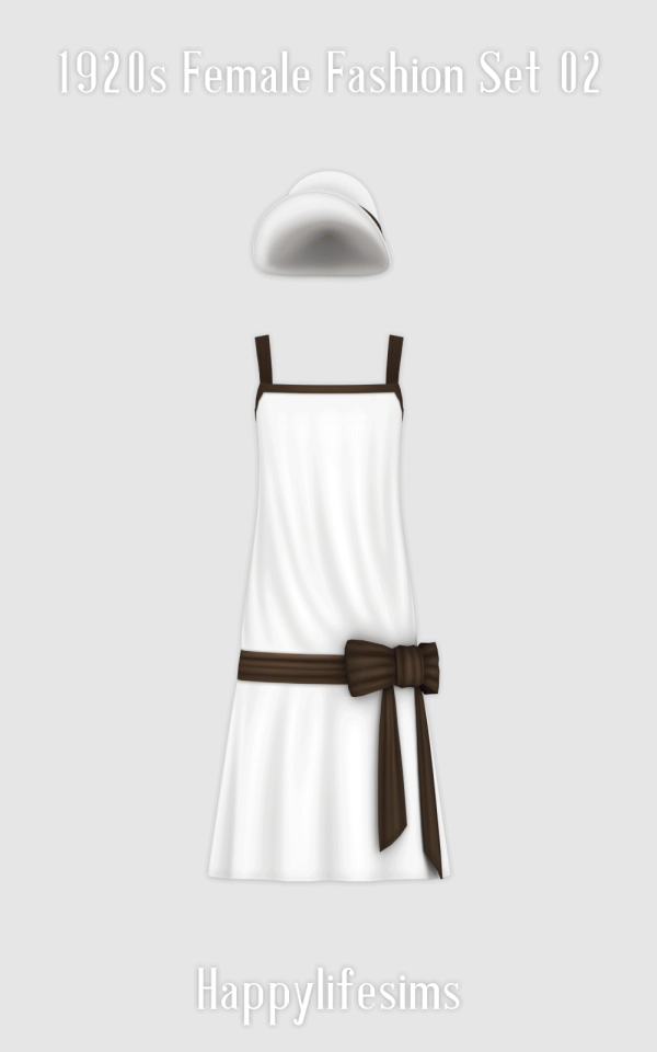 Maxis Match [Lonelyboy] 1920s Female Fashion Set 02 by simsfinds - The Sims 4 Custom Content