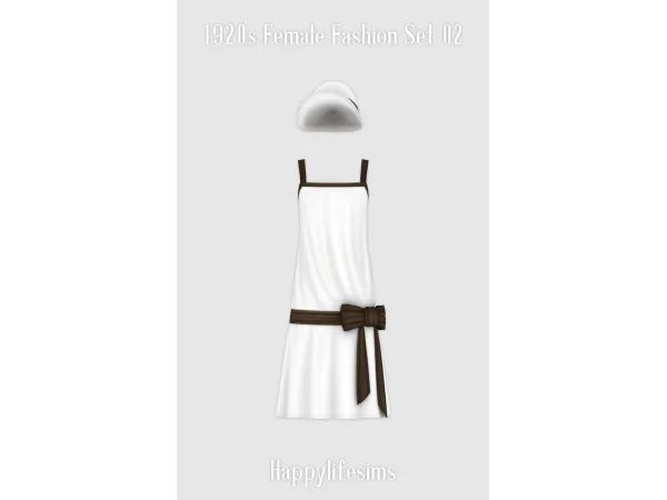 Maxis Match [Lonelyboy] 1920s Female Fashion Set 02 by HappyLifeSims - The Sims 4 Custom Content
